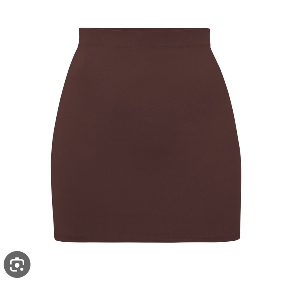Skims Swim brown skirt